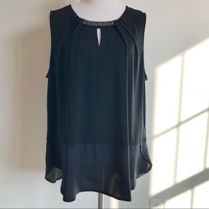 The Limited Black Sleeveless Swing Blouse NWT, 1X